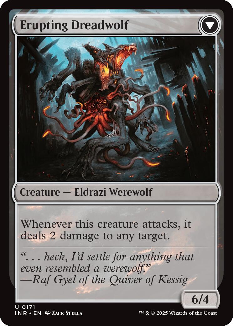 Smoldering Werewolf // Erupting Dreadwolf [Innistrad Remastered] 