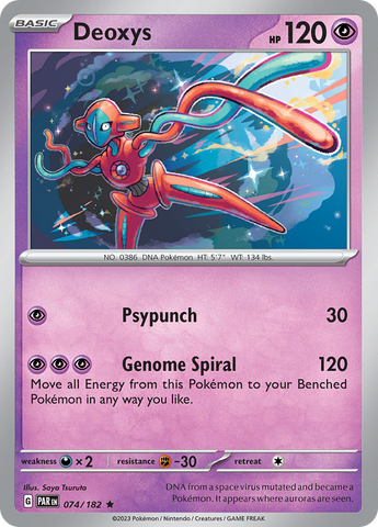Deoxys (074/182) [Scarlet &amp; Violet: Paradox Rift] 