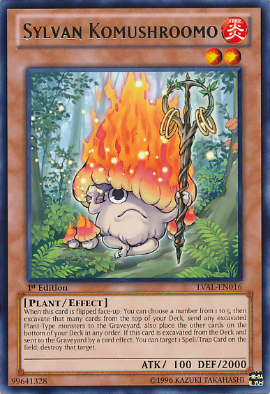 Sylvan Komushroomo [LVAL-EN016] Rare 