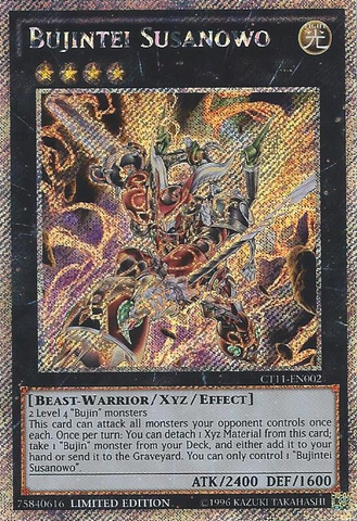 Bujintei Susanowo [CT11-EN002] Secret Rare 