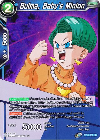Bulma, Baby's Minion (BT11-037) [Vermilion Bloodline] 