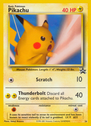 Pikachu (26) [Wizards of the Coast: Black Star Promos] 