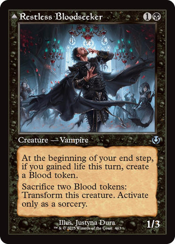 Restless Bloodseeker // Bloodsoaked Reveler (Retro Frame) [Innistrad Remastered] 