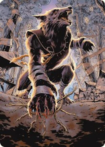 Arlinn, Embraced by the Moon Art Card [Innistrad Remastered Art Series] 