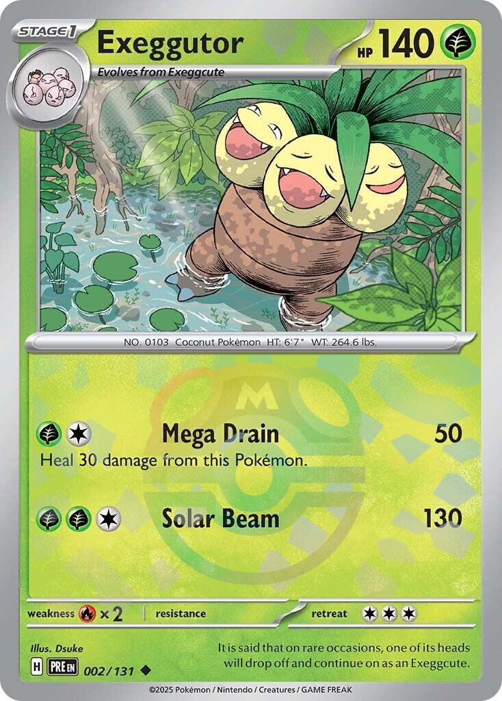Exeggutor (002/131) (Master Ball Pattern) [Scarlet &amp; Violet: Prismatic Evolutions] 