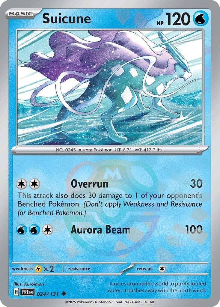 Suicune (024/131) (Master Ball Pattern) [Scarlet &amp; Violet: Prismatic Evolutions] 