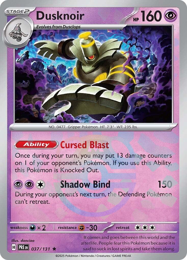 Dusknoir (037/131) (Master Ball Pattern) [Scarlet &amp; Violet: Prismatic Evolutions] 