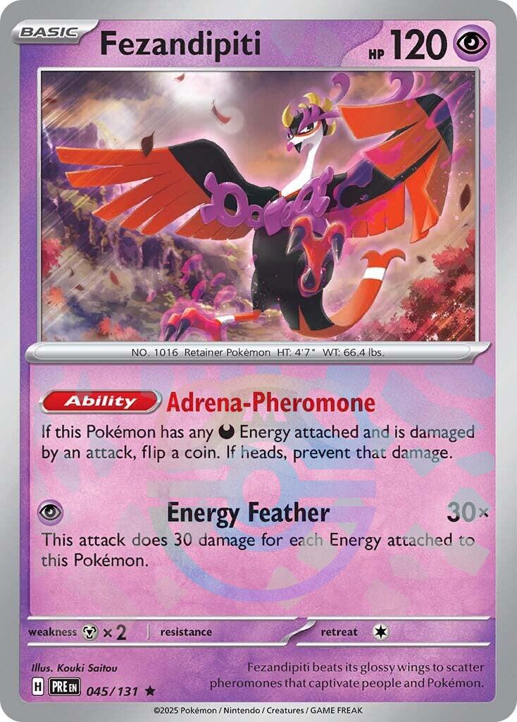 Fezandipiti (045/131) (Master Ball Pattern) [Scarlet &amp; Violet: Prismatic Evolutions] 