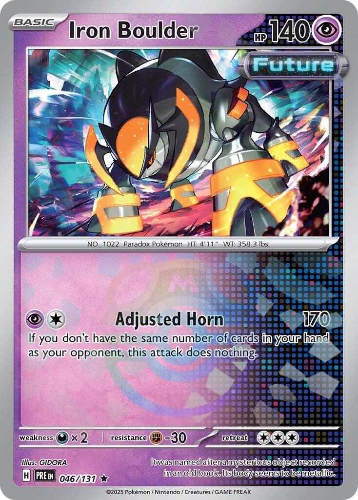 Iron Boulder (046/131) (Master Ball Pattern) [Scarlet &amp; Violet: Prismatic Evolutions] 