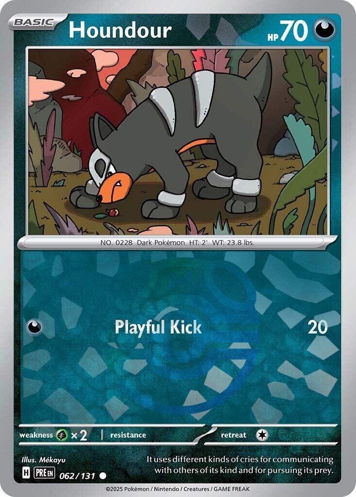 Houndour (062/131) (Master Ball Pattern) [Scarlet &amp; Violet: Prismatic Evolutions] 