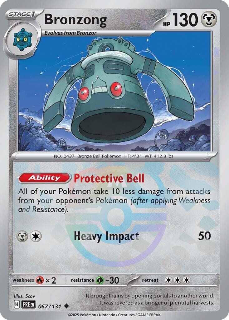 Bronzong (067/131) (Master Ball Pattern) [Scarlet &amp; Violet: Prismatic Evolutions] 