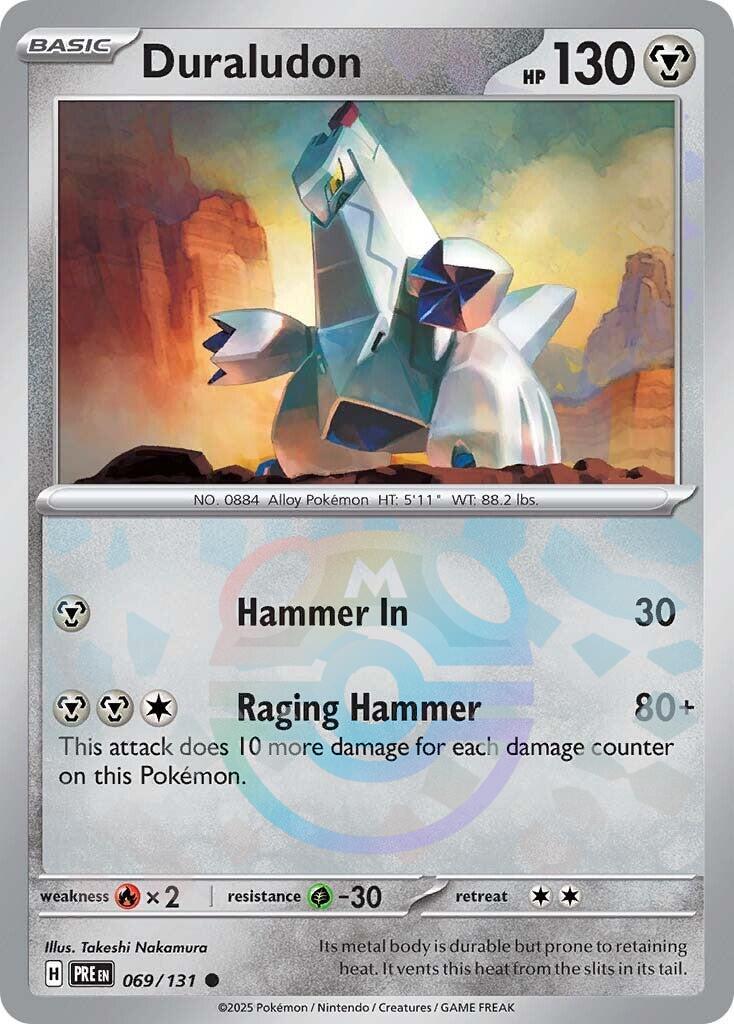 Duraludon (069/131) (Master Ball Pattern) [Scarlet &amp; Violet: Prismatic Evolutions] 