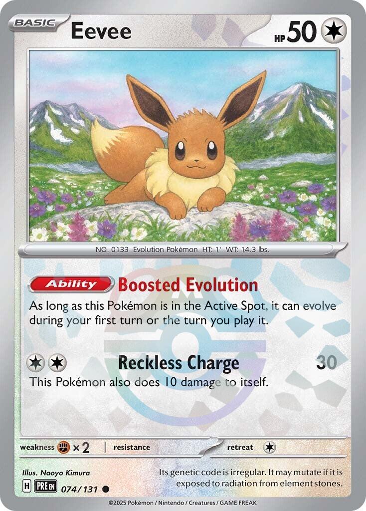 Eevee (074/131) (Master Ball Pattern) [Scarlet &amp; Violet: Prismatic Evolutions] 