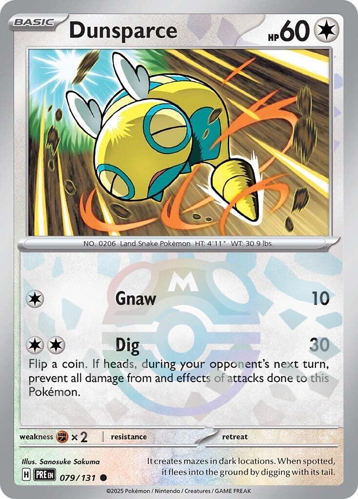 Dunsparce (079/131) (Master Ball Pattern) [Scarlet &amp; Violet: Prismatic Evolutions] 