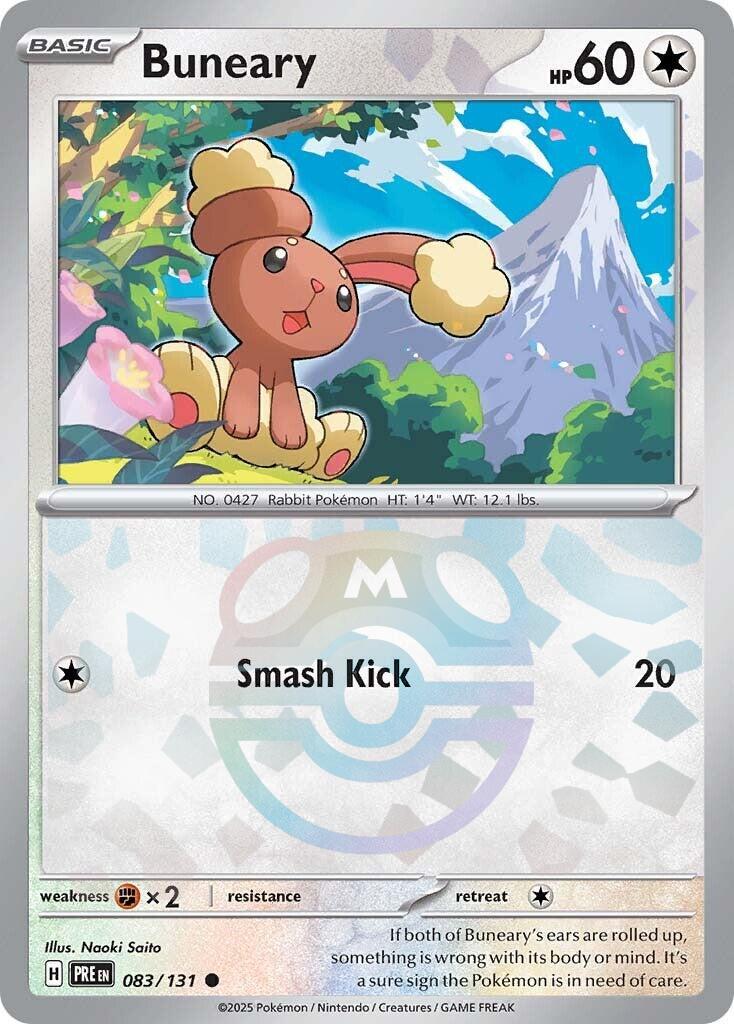 Buneary (083/131) (Master Ball Pattern) [Scarlet &amp; Violet: Prismatic Evolutions] 