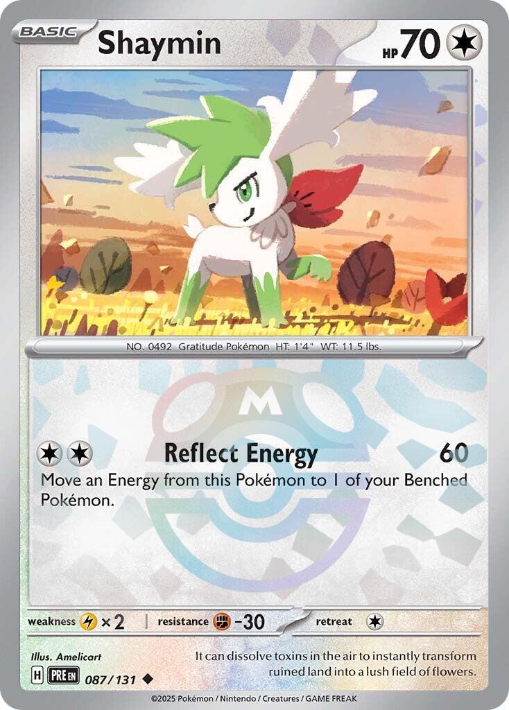 Shaymin (087/131) (Master Ball Pattern) [Scarlet &amp; Violet: Prismatic Evolutions] 
