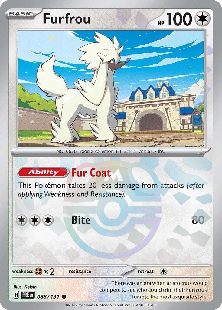 Furfrou (088/131) (Master Ball Pattern) [Scarlet &amp; Violet: Prismatic Evolutions] 