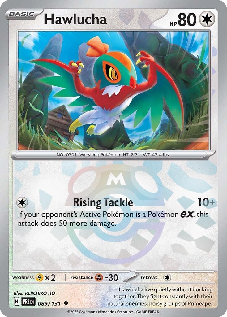 Hawlucha (089/131) (Master Ball Pattern) [Scarlet &amp; Violet: Prismatic Evolutions] 