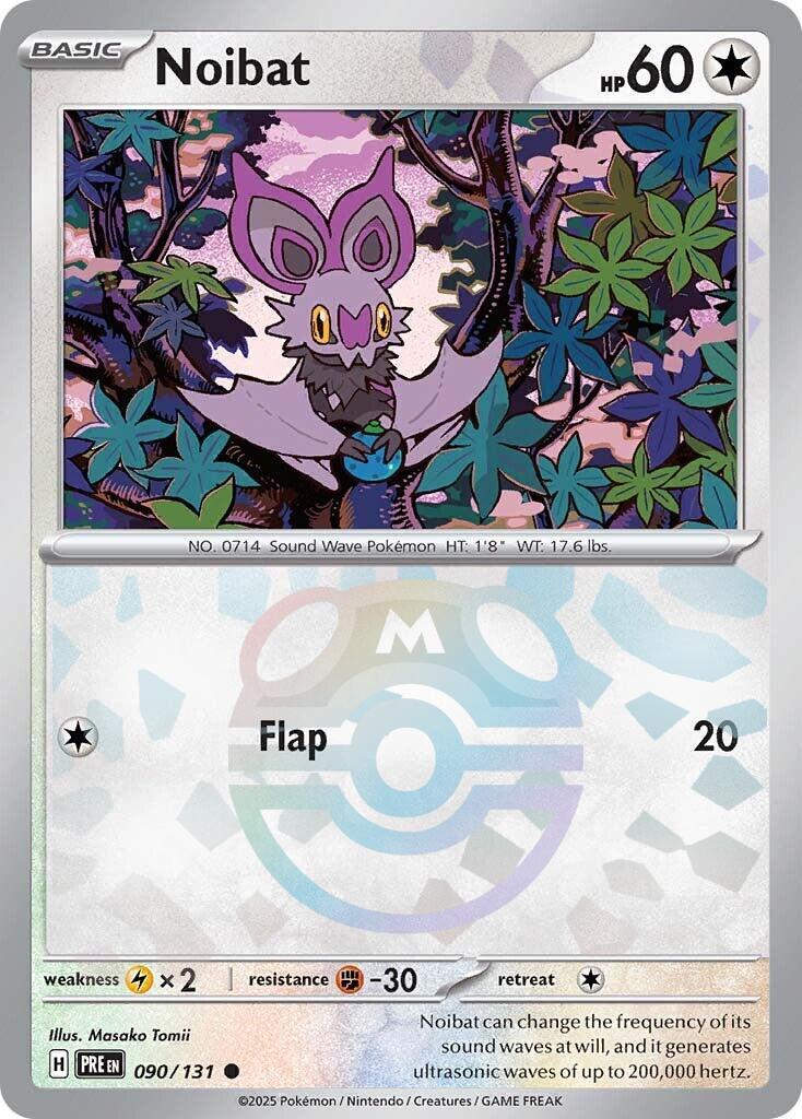 Noibat (090/131) (Master Ball Pattern) [Scarlet &amp; Violet: Prismatic Evolutions] 