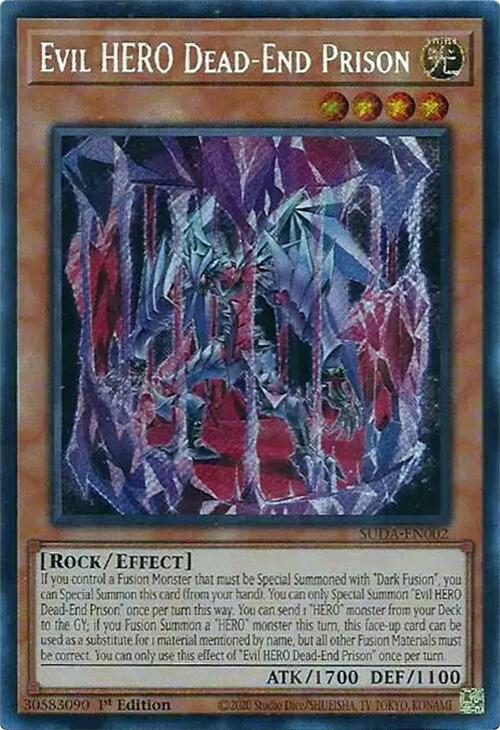 Evil HERO Dead-End Prison [SUDA-EN002] Secret Rare 