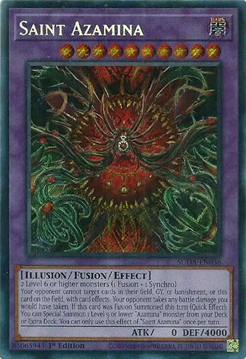 Saint Azamina [SUDA-EN036] Secret Rare 
