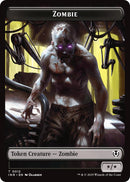 Zombie (0011) // Zombie (0012) Double-Sided Token [Innistrad Remastered Tokens] 