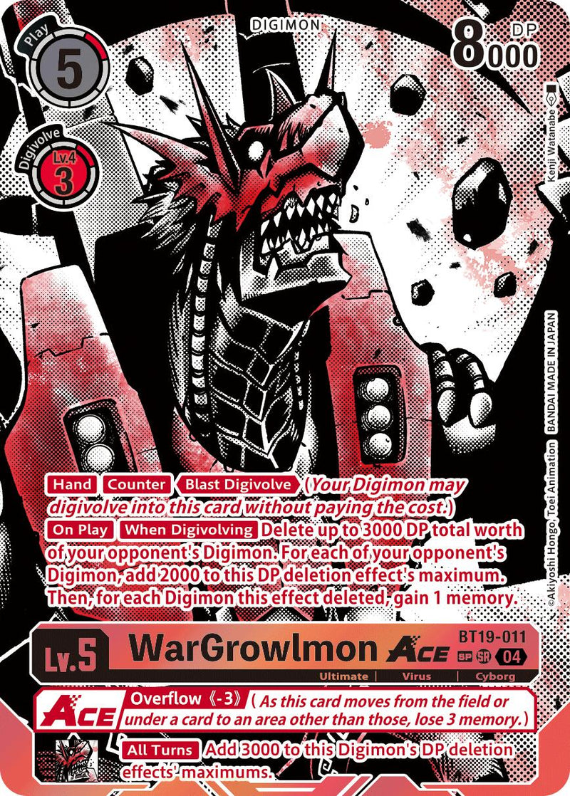 WarGrowlmon ACE [BT19-011] (Textured) [Release Special Booster 2.0]