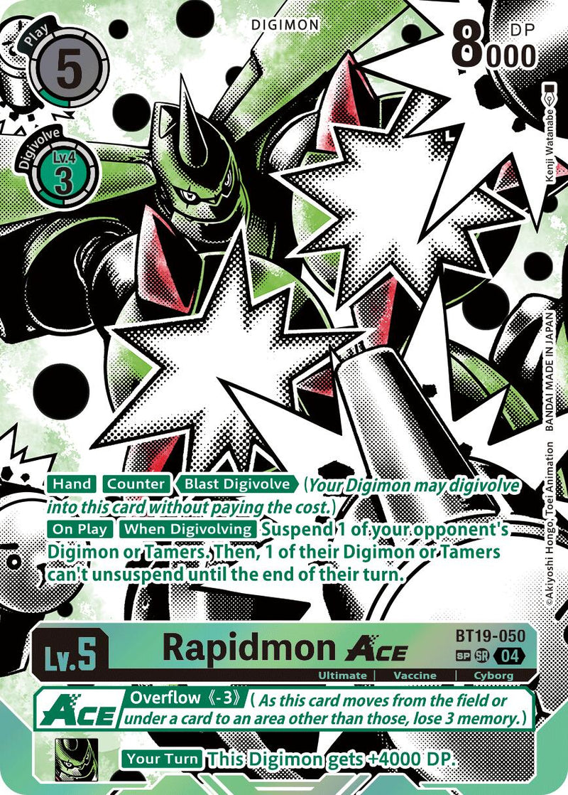 Rapidmon ACE [BT19-050] (Textured) [Release Special Booster 2.0]