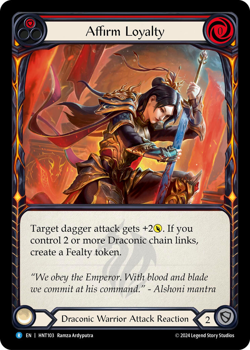 Affirm Loyalty (Red) [HNT103] (The Hunted) Rainbow Foil 