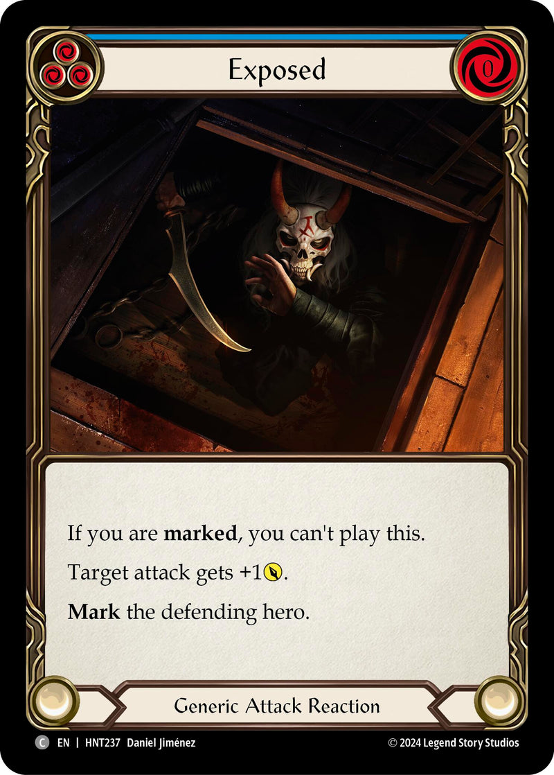 Exposed (Blue) [HNT237] (The Hunted) Rainbow Foil 