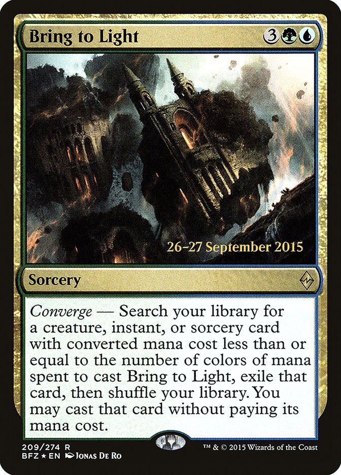 Bring to Light [Battle for Zendikar Prerelease Promos] 