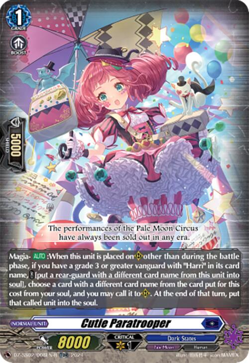 Cutie Paratrooper (TDR) (DZ-SS02/008EN-R) [DZ-SS02: Stride Deckset -Harri-]