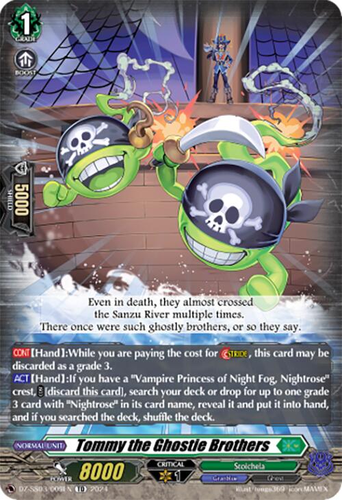 Tommy the Ghostie Brothers (DZ-SS03/009EN) [DZ-SS03: Stride Deckset -Nightrose-]