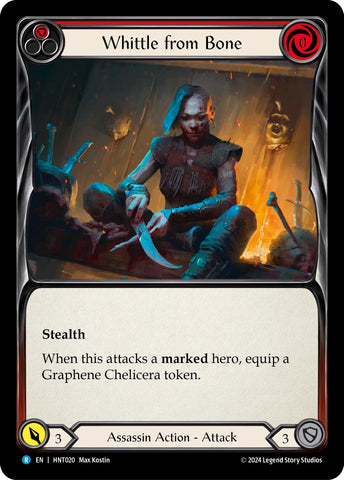 Whittle from Bone (Red) [HNT020] (The Hunted) Rainbow Foil 