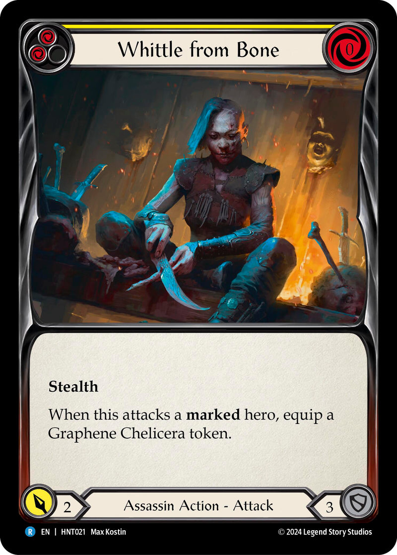 Whittle from Bone (Yellow) [HNT021] (The Hunted) Rainbow Foil 