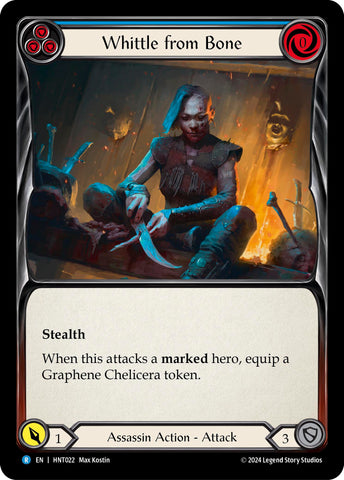 Whittle from Bone (Blue) [HNT022] (The Hunted) Rainbow Foil 