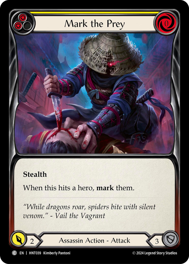 Mark the Prey (Yellow) [HNT039] (The Hunted) Rainbow Foil 