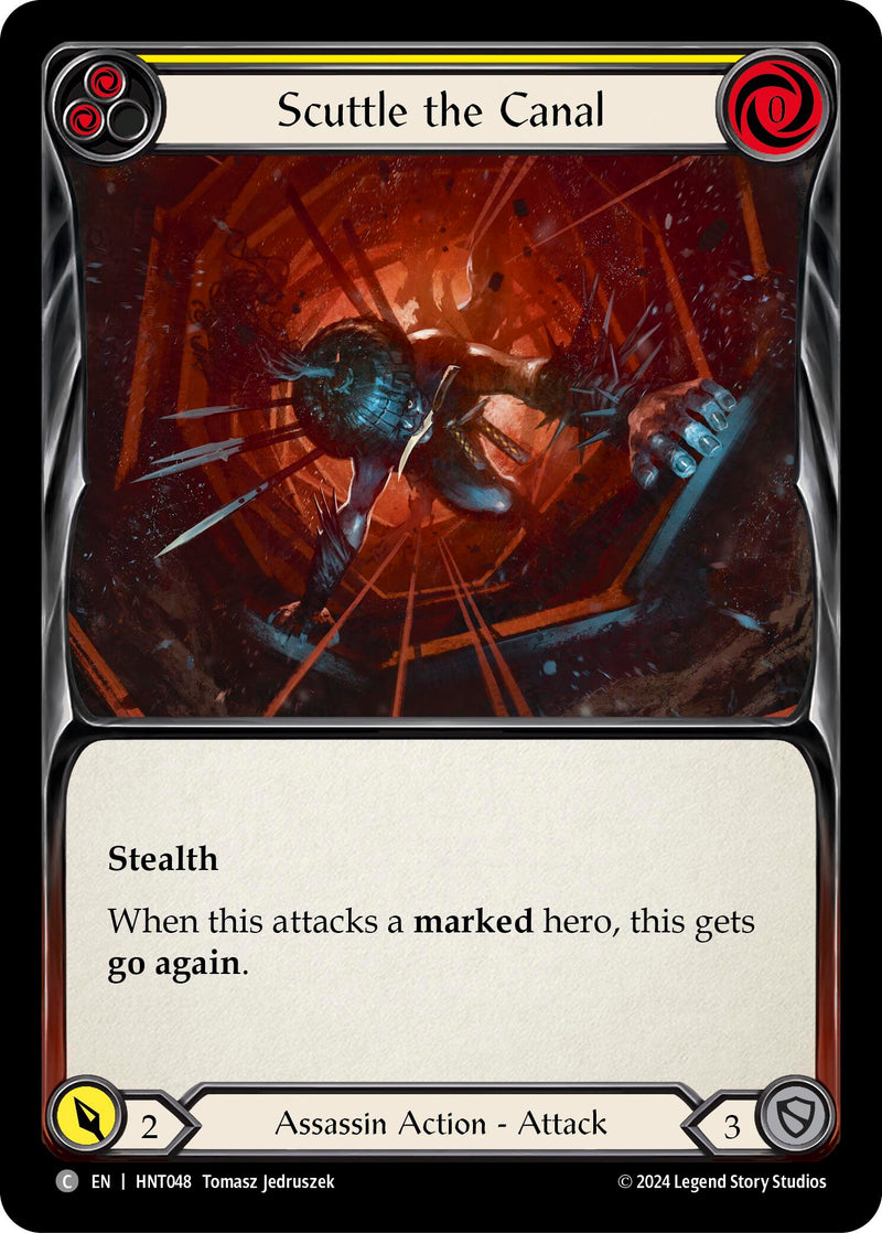 Scuttle the Canal (Yellow) [HNT048] (The Hunted) Rainbow Foil 