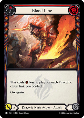 Blood Line (Red) [HNT063] (The Hunted) Rainbow Foil 