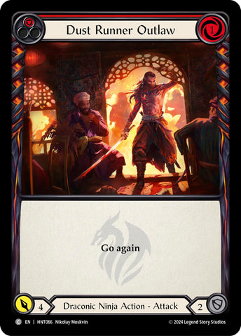 Dust Runner Outlaw (Red) [HNT066] (The Hunted) Rainbow Foil 