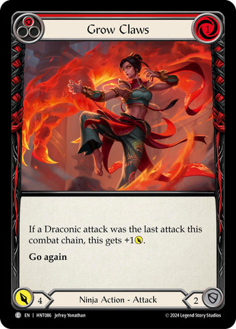 Grow Claws (Red) [HNT086] (The Hunted) Rainbow Foil 