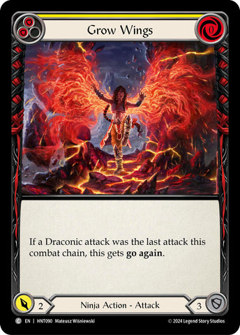 Grow Wings (Yellow) [HNT090] (The Hunted) Rainbow Foil 