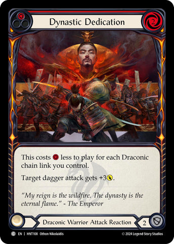 Dynastic Dedication (Red) [HNT108] (The Hunted) Rainbow Foil 