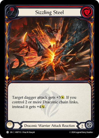 Sizzling Steel (Red) [HNT113] (The Hunted) Rainbow Foil 