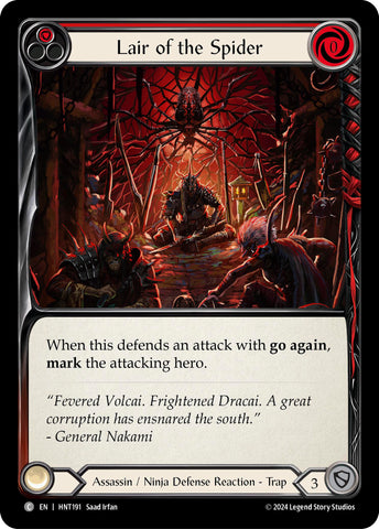 Lair of the Spider (Red) [HNT191] (The Hunted) Rainbow Foil 