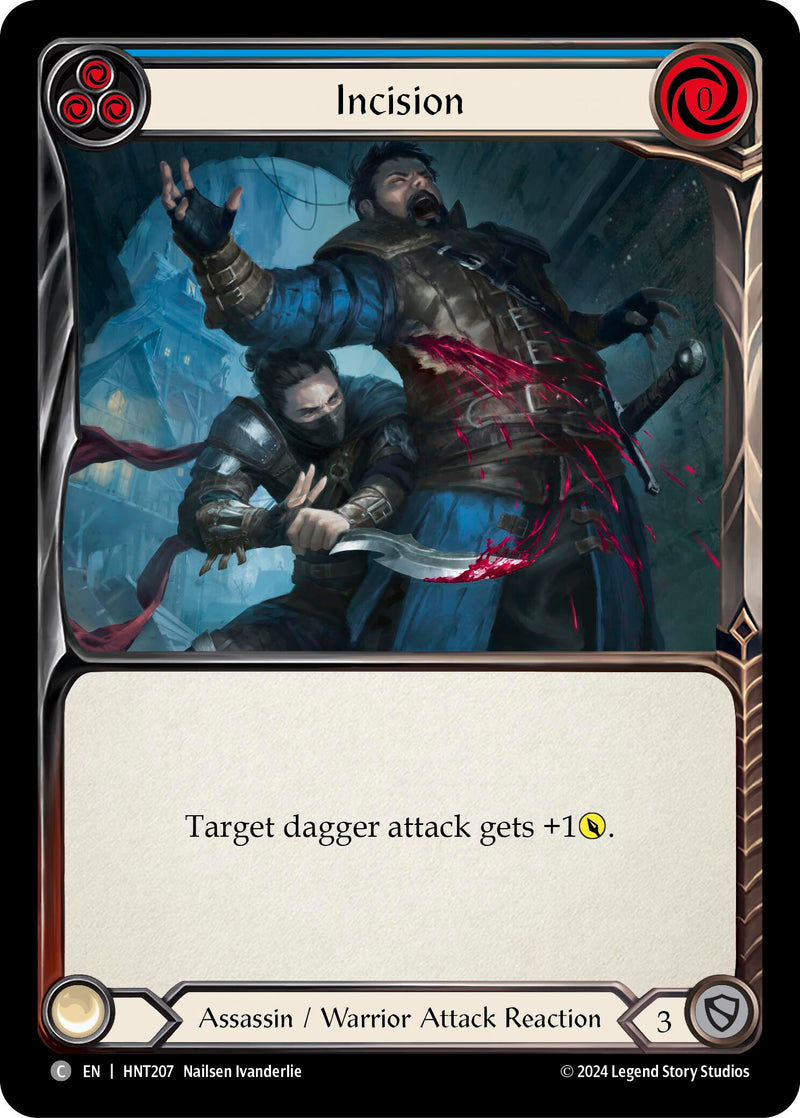 Incision (Blue) [HNT207] (The Hunted) Rainbow Foil 