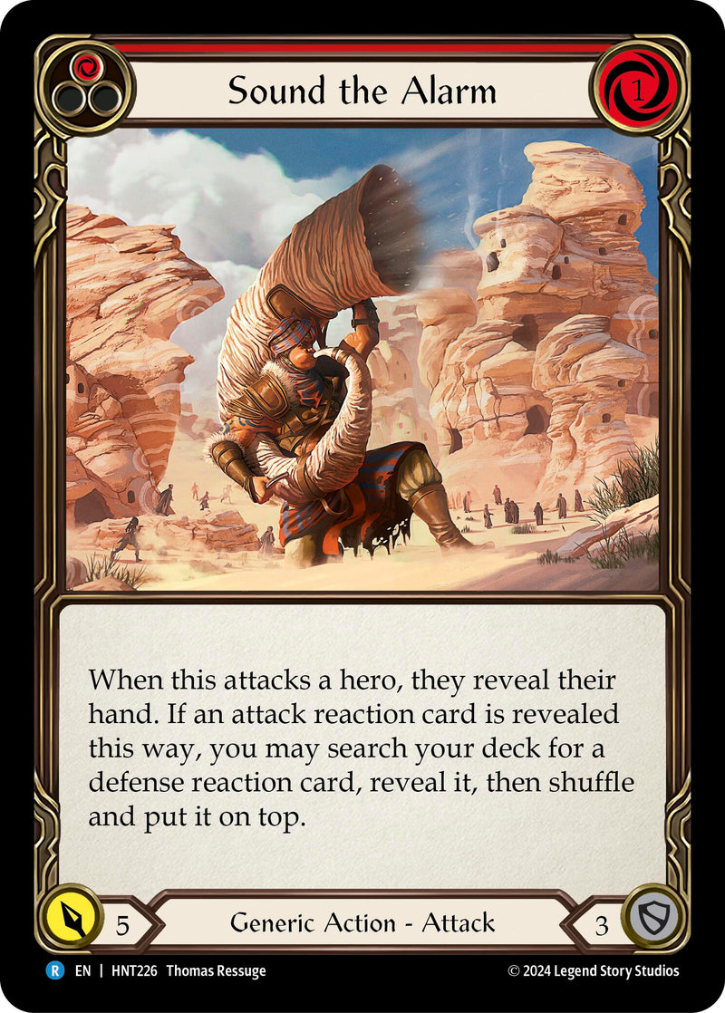 Sound the Alarm (Red) [HNT226] (The Hunted) Rainbow Foil 