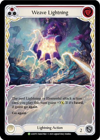 Weave Lightning (Red) [LGS075] (Promo) Rainbow Foil 