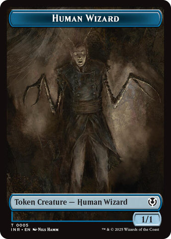 Human Wizard // Emblem - Jace, Unraveler of Secrets Double-Sided Token [Innistrad Remastered Tokens] 