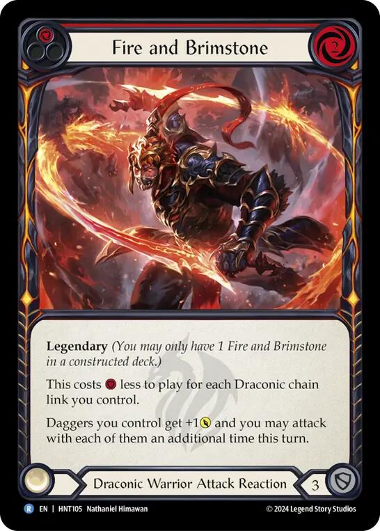 Fire and Brimstone [HNT105] (The Hunted) Rainbow Foil 